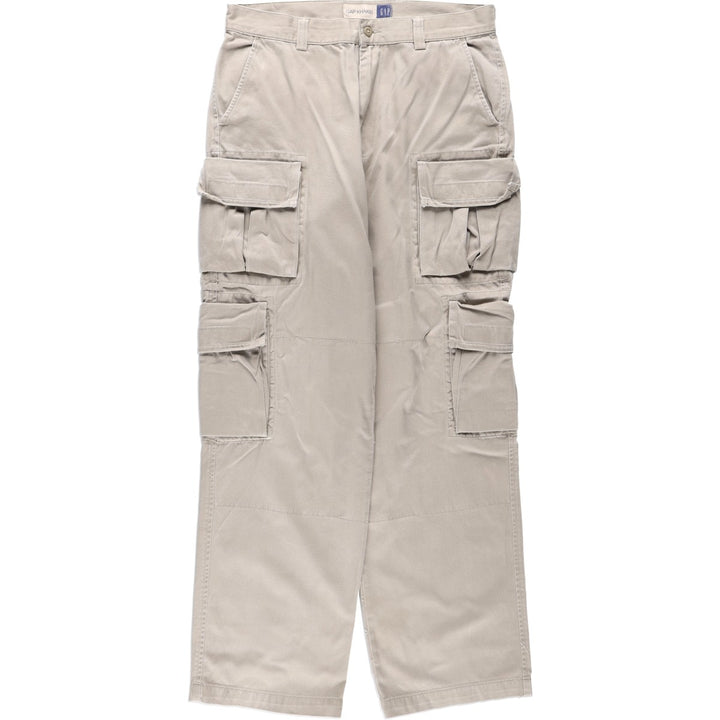 90'S Civilian GAP GAP KHAKIS Old GAP Military Cargo Pants Men's W33 (approx.) Vintage cotton Beige type Vintage Second Hand