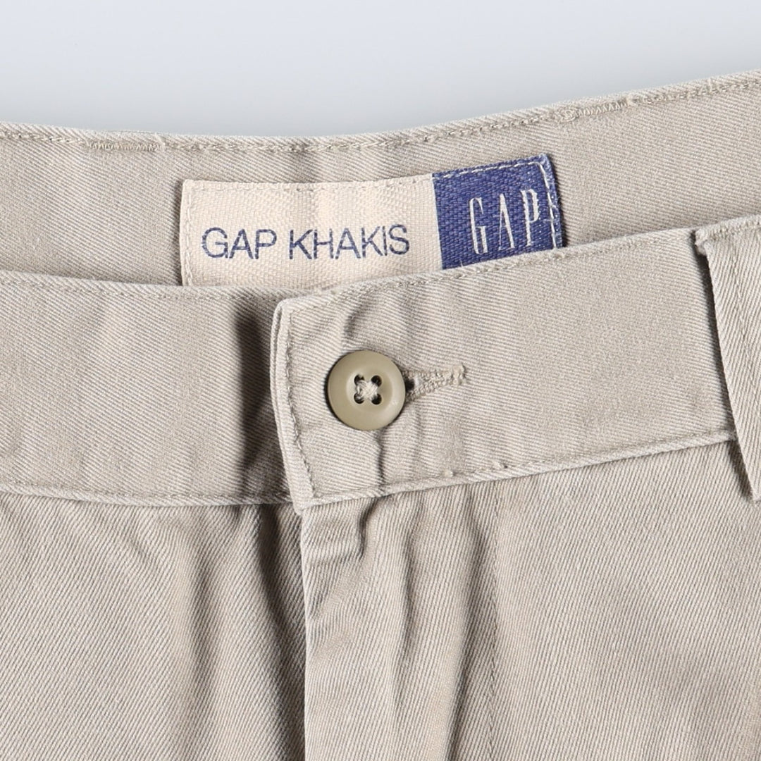 90'S Civilian GAP GAP KHAKIS Old GAP Military Cargo Pants Men's W33 (approx.) Vintage cotton Beige type Vintage Second Hand