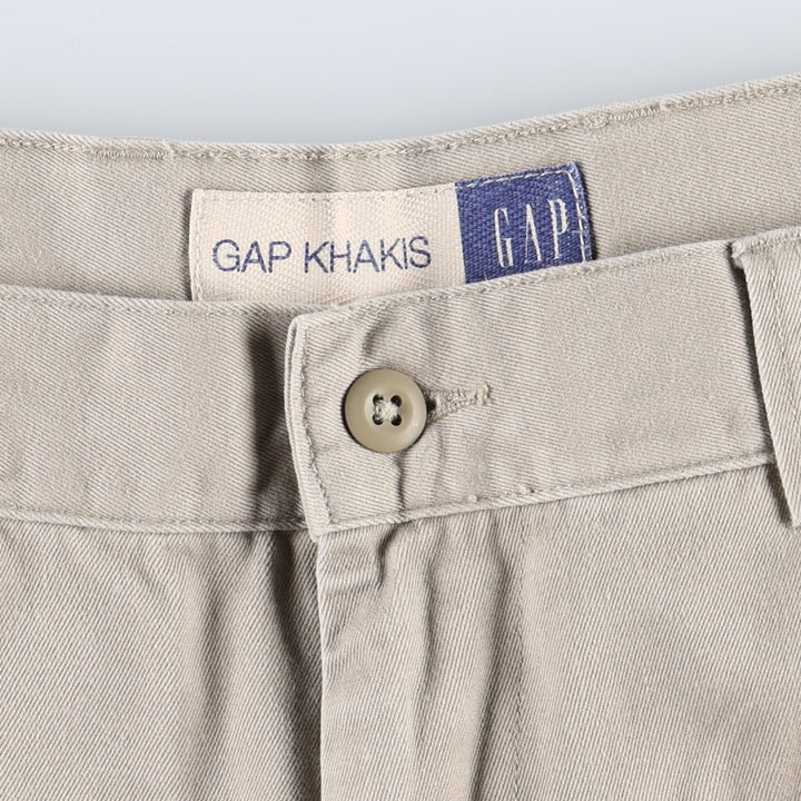 90'S Civilian GAP GAP KHAKIS Old GAP Military Cargo Pants Men's W33 (approx.) Vintage cotton Beige type Vintage Second Hand