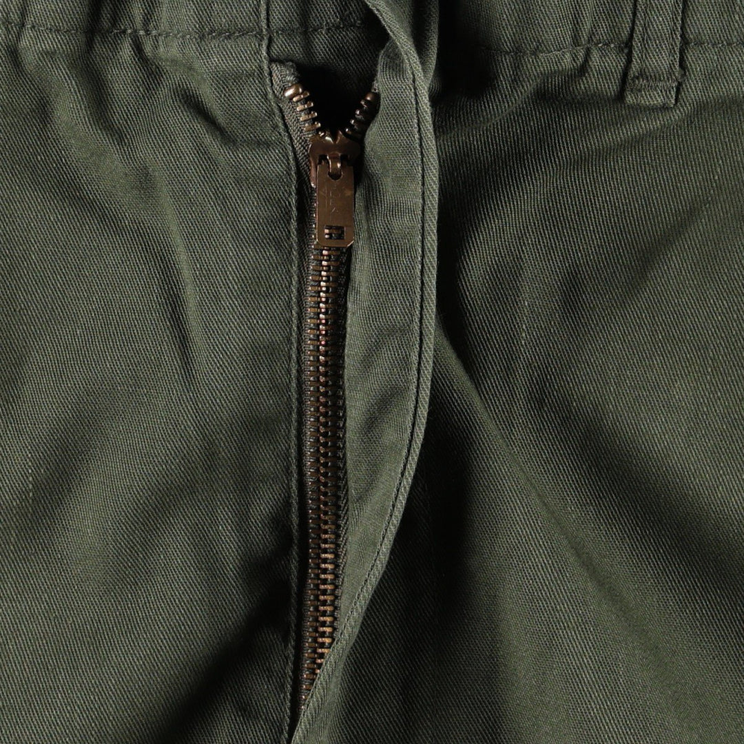 1980'S US Military Issue Utility Pants, Made in USA, Size 30x33 (Men's W29 equivalent), Vintage polyester Khaki type Vintage Second Hand
