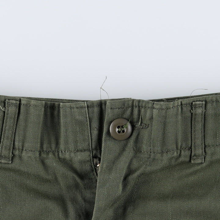 1980'S US Military Issue Utility Pants, Made in USA, Size 30x33 (Men's W29 equivalent), Vintage polyester Khaki type Vintage Second Hand