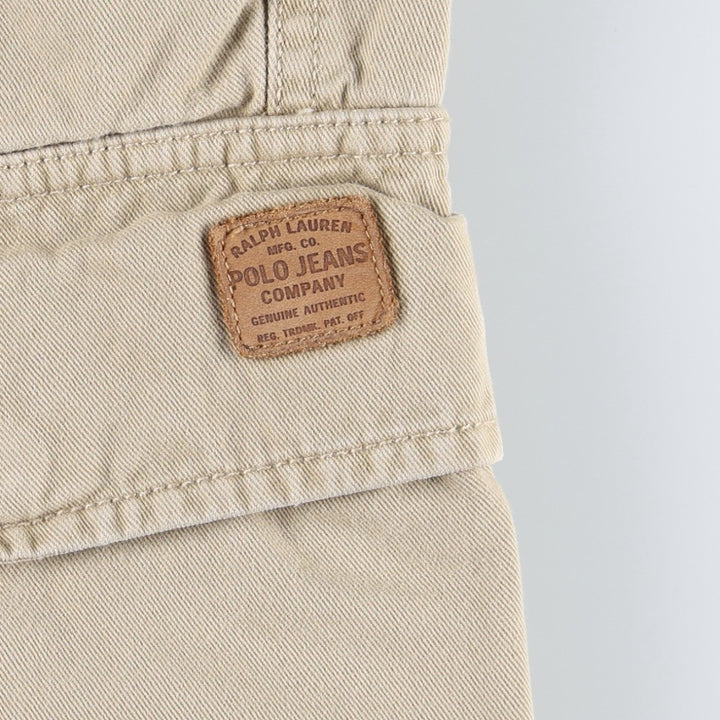 2000'S civilian-made Ralph Lauren POLO JEANS COMPANY military cargo pants, men's size W36 (approx.) cotton Beige type Vintage Second Hand