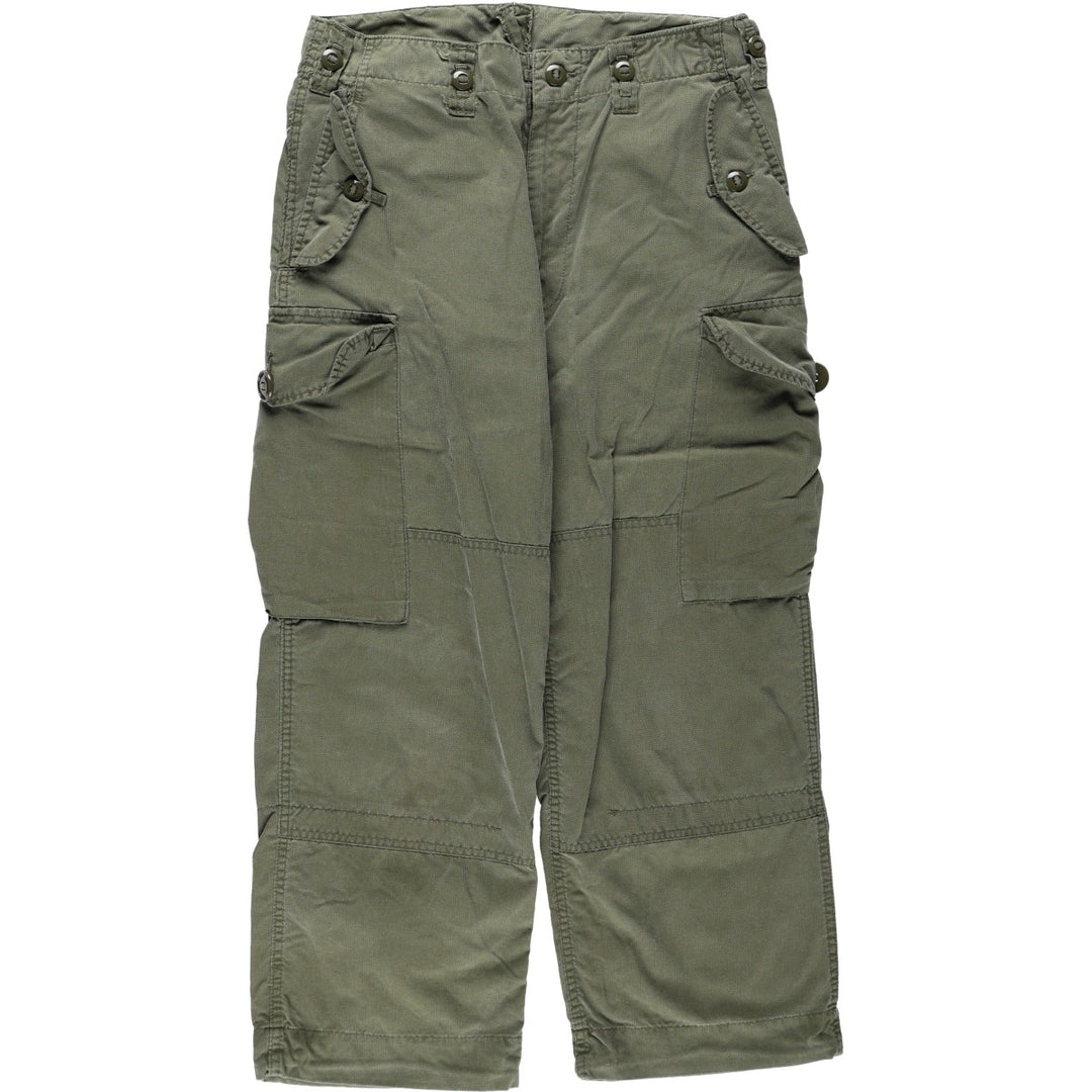 1990'S Canadian Army Military Cargo Pants, Men's Size W32 (approx.), Vintage unclear Khaki type Vintage Second Hand