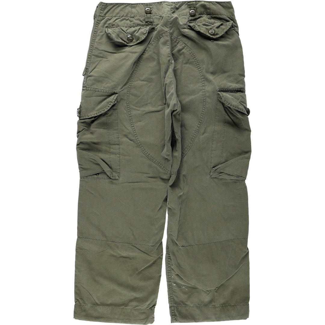 1990'S Canadian Army Military Cargo Pants, Men's Size W32 (approx.), Vintage unclear Khaki type Vintage Second Hand