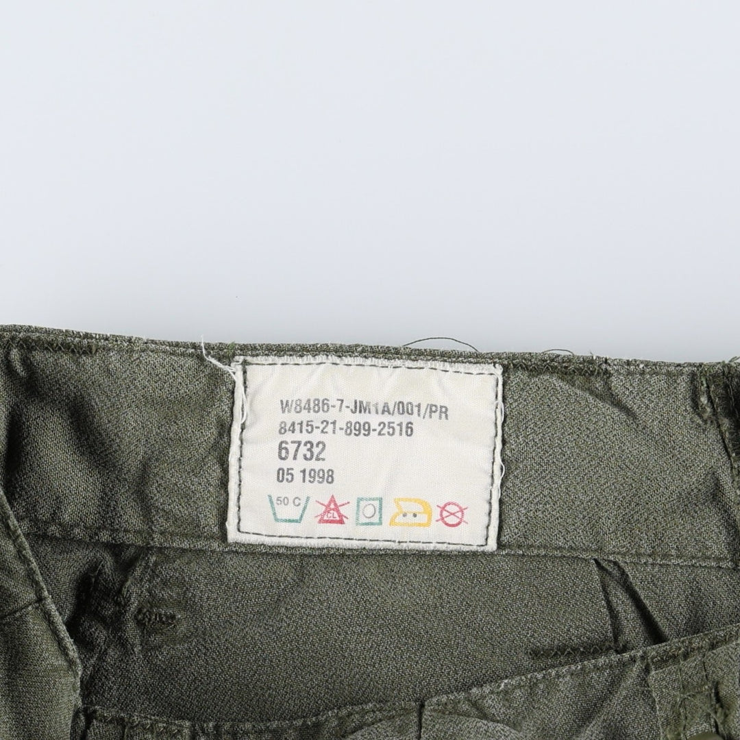 1990'S Canadian Army Military Cargo Pants, Men's Size W32 (approx.), Vintage unclear Khaki type Vintage Second Hand