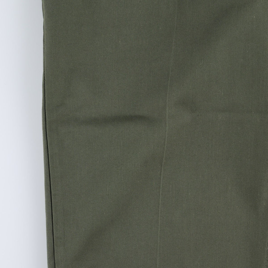1980'S US Military Issue Baker Pants, Made in USA, Size 40x31 (Men's W39 equivalent), Vintage polyester Khaki type Vintage Second Hand