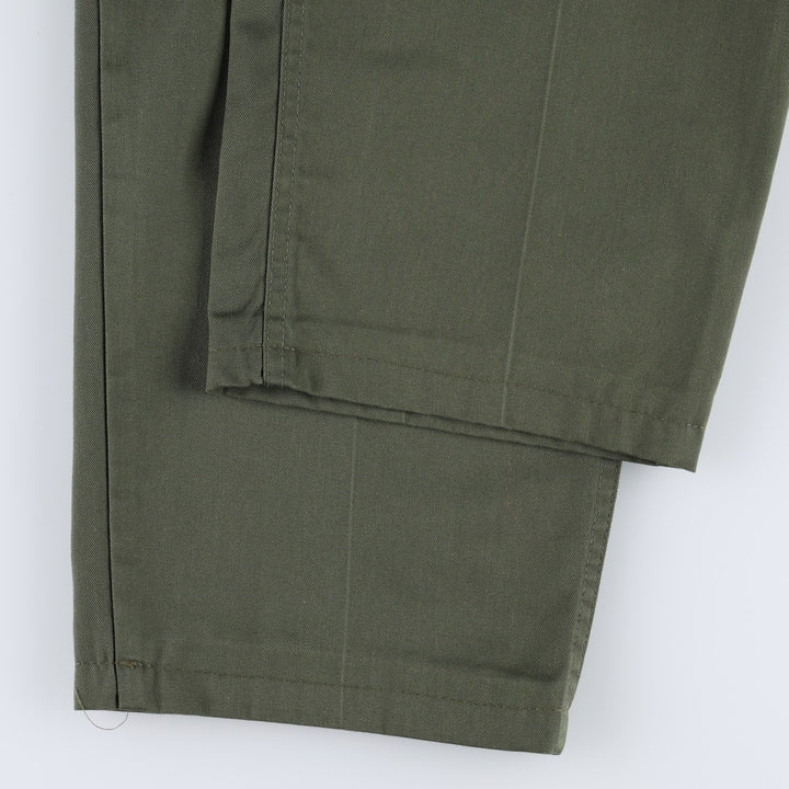 1980'S US Military Issue Baker Pants, Made in USA, Size 40x31 (Men's W39 equivalent), Vintage polyester Khaki type Vintage Second Hand