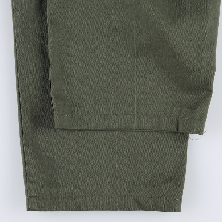 1980'S US Military Issue Baker Pants, Made in USA, Size 40x31 (Men's W39 equivalent), Vintage polyester Khaki type Vintage Second Hand