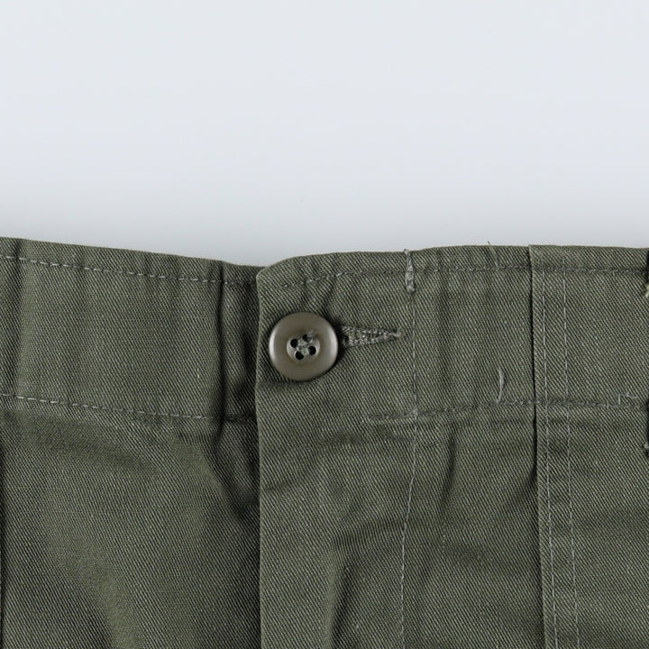 1970'S US Military Issue Baker Pants, Made in USA, Size 38x33 (Men's W36 equivalent), Vintage polyester Khaki type Vintage Second Hand