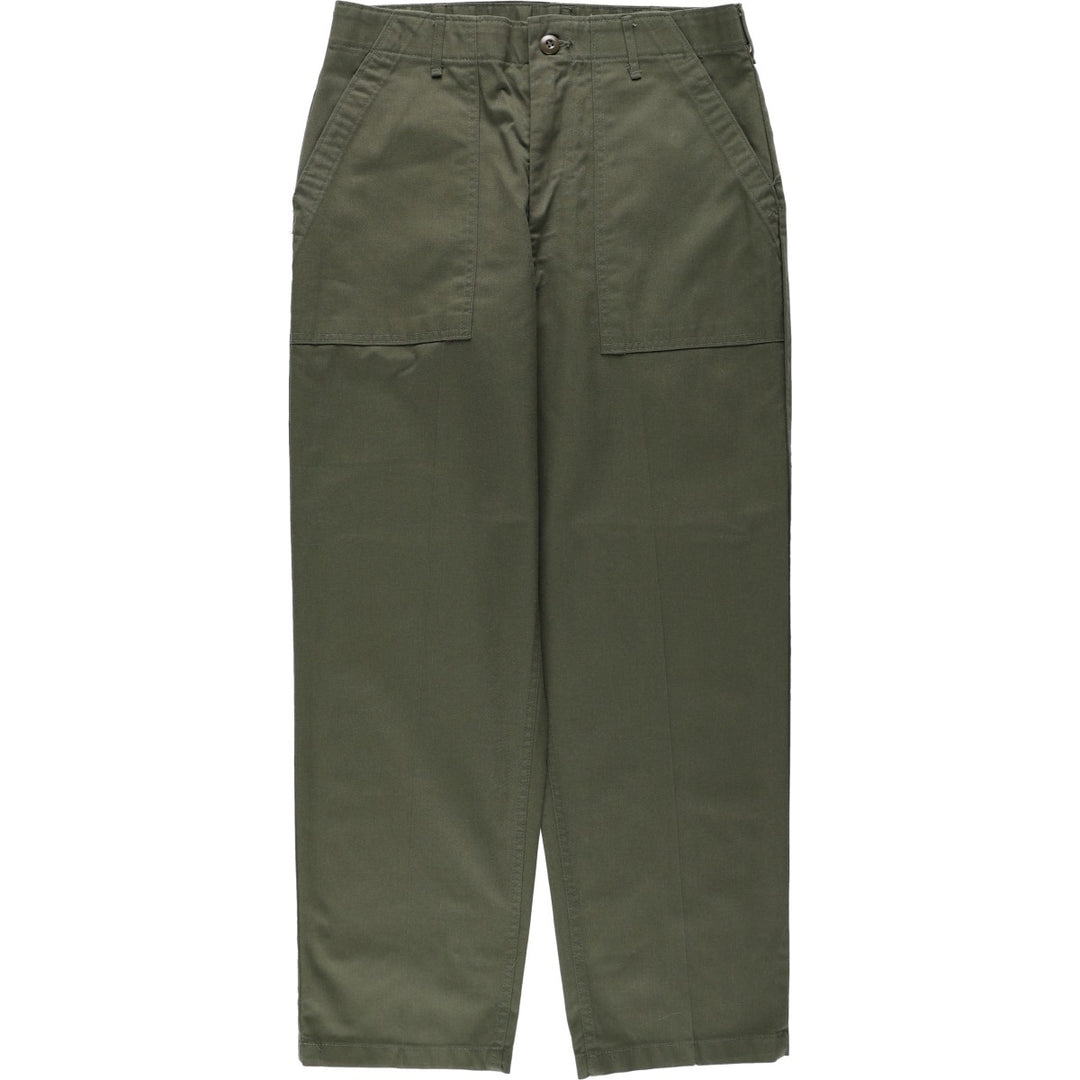 1970'S US Military Issue Baker Pants, Made in USA, Size 34x29 (Men's W32 equivalent), Vintage polyester Khaki type Vintage Second Hand