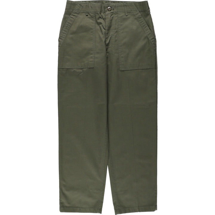 1970'S US Military Issue Baker Pants, Made in USA, Size 34x29 (Men's W32 equivalent), Vintage polyester Khaki type Vintage Second Hand