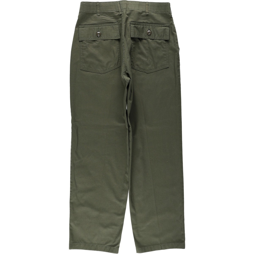 1970'S US Military Issue Baker Pants, Made in USA, Size 34x29 (Men's W32 equivalent), Vintage polyester Khaki type Vintage Second Hand