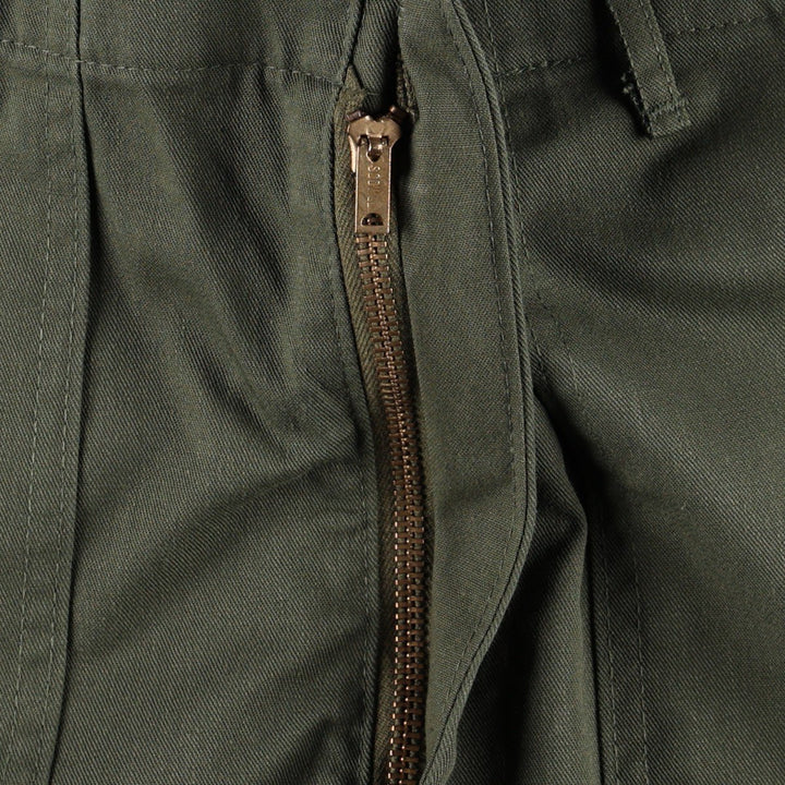 1970'S US Military Issue Baker Pants, Made in USA, Size 34x29 (Men's W32 equivalent), Vintage polyester Khaki type Vintage Second Hand