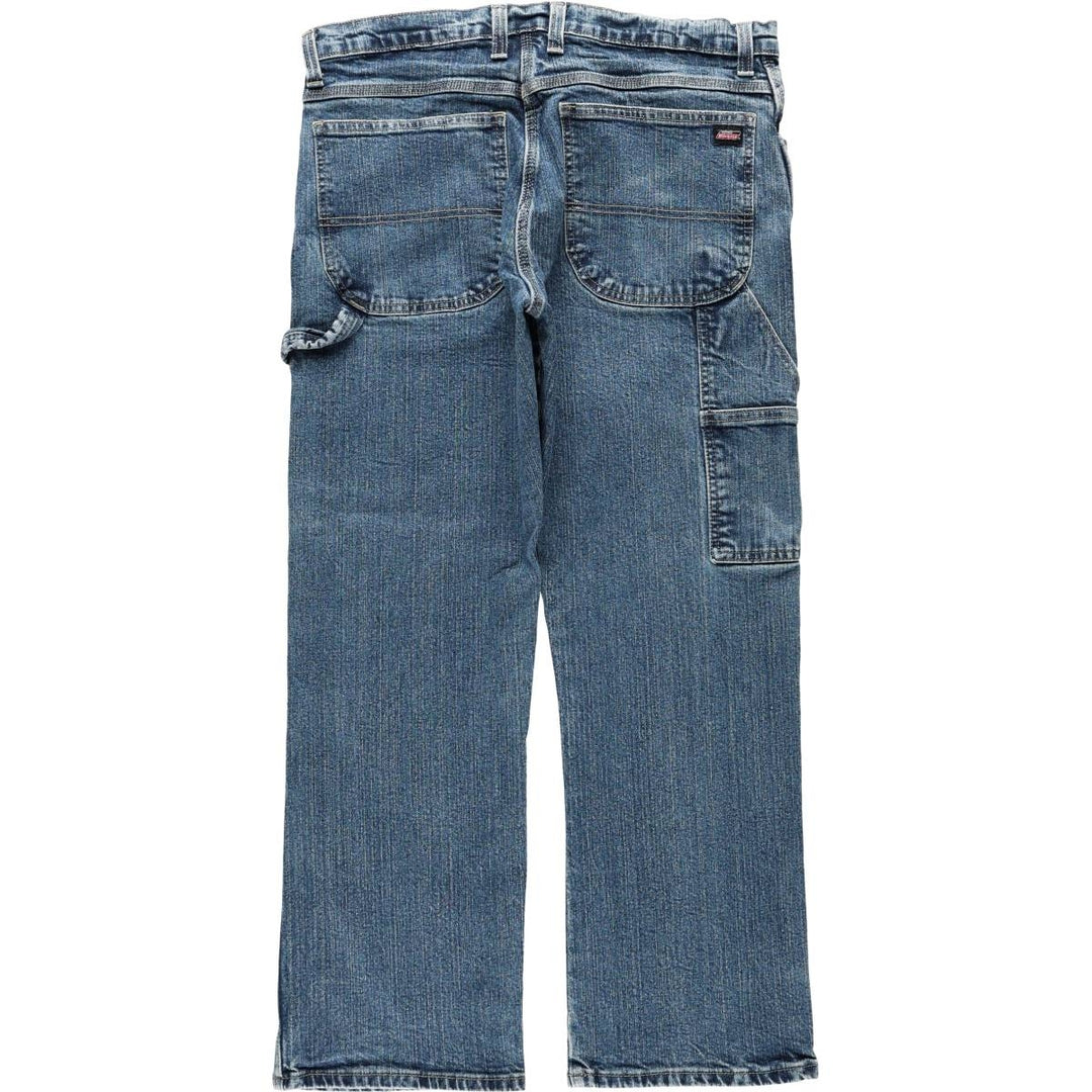 Dickies denim painter pants for men, equivalent to W35 cotton blue type Vintage Second Hand
