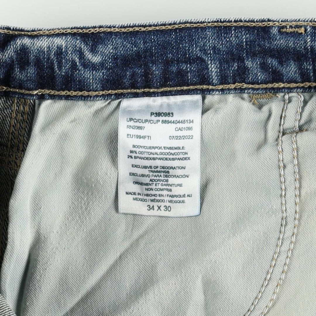Dickies denim painter pants for men, equivalent to W35 cotton blue type Vintage Second Hand
