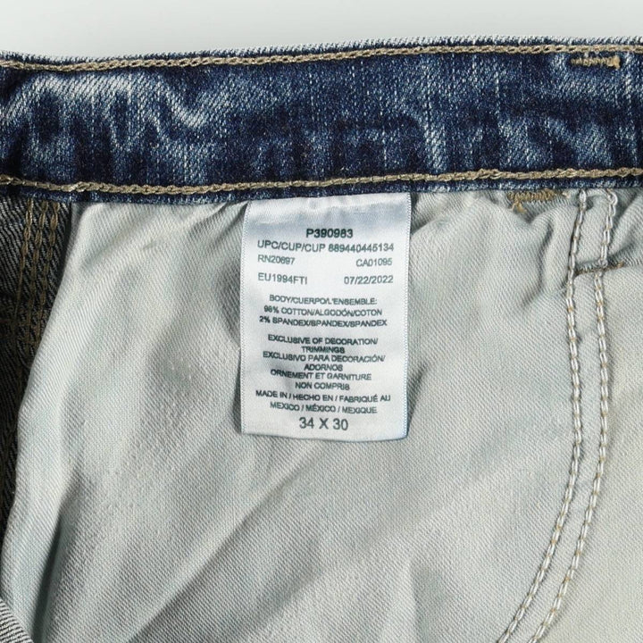 Dickies denim painter pants for men, equivalent to W35 cotton blue type Vintage Second Hand