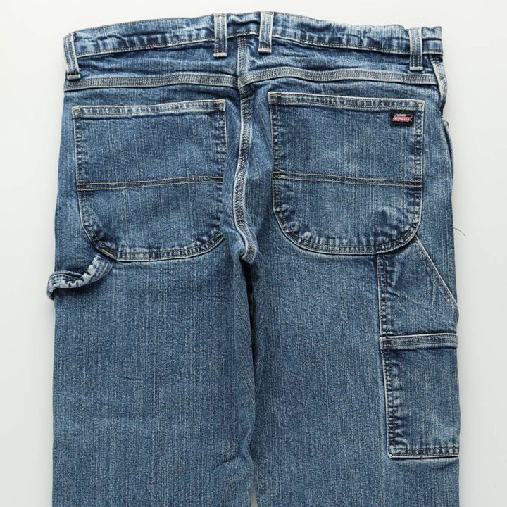 Dickies denim painter pants for men, equivalent to W35 cotton blue type Vintage Second Hand
