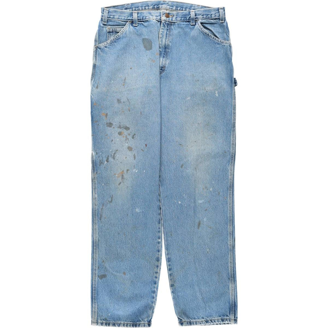 Dickies denim painter pants for men, equivalent to W34 cotton blue type Vintage Second Hand