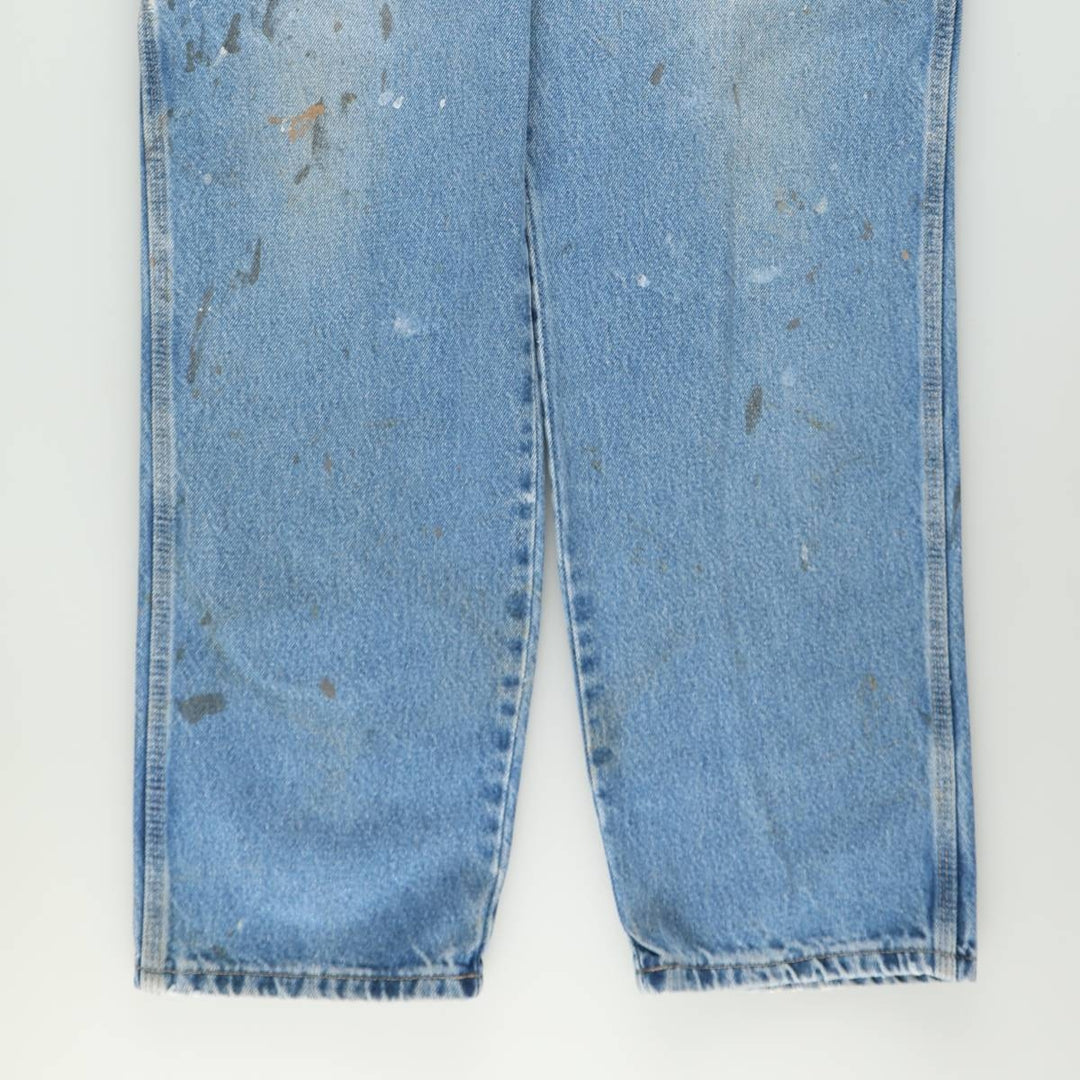Dickies denim painter pants for men, equivalent to W34 cotton blue type Vintage Second Hand