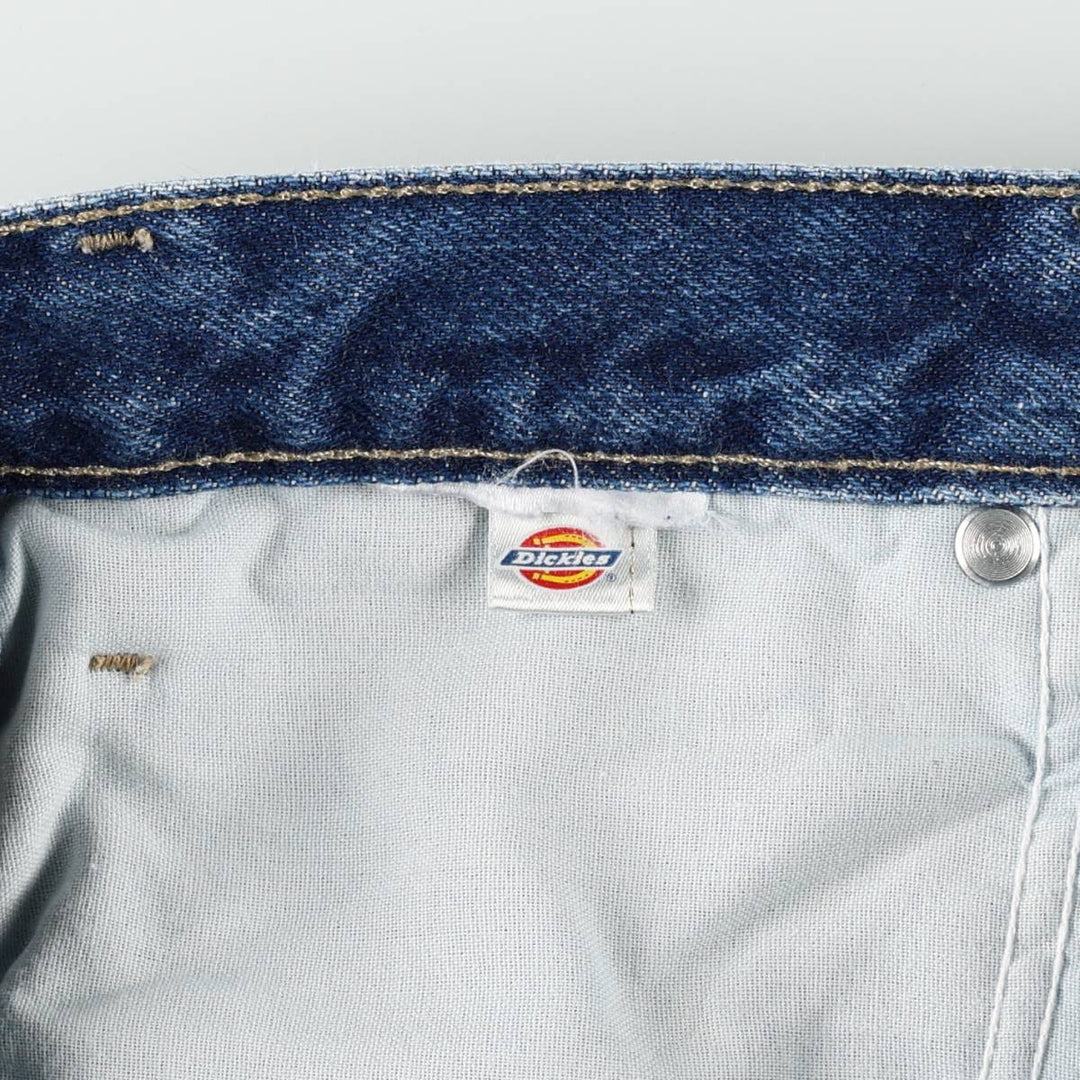 Dickies denim painter pants for men, equivalent to W33 unclear blue type Vintage Second Hand