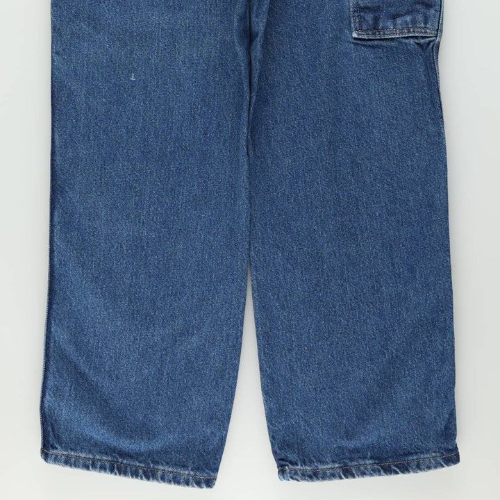 Dickies denim painter pants for men, equivalent to W33 unclear blue type Vintage Second Hand