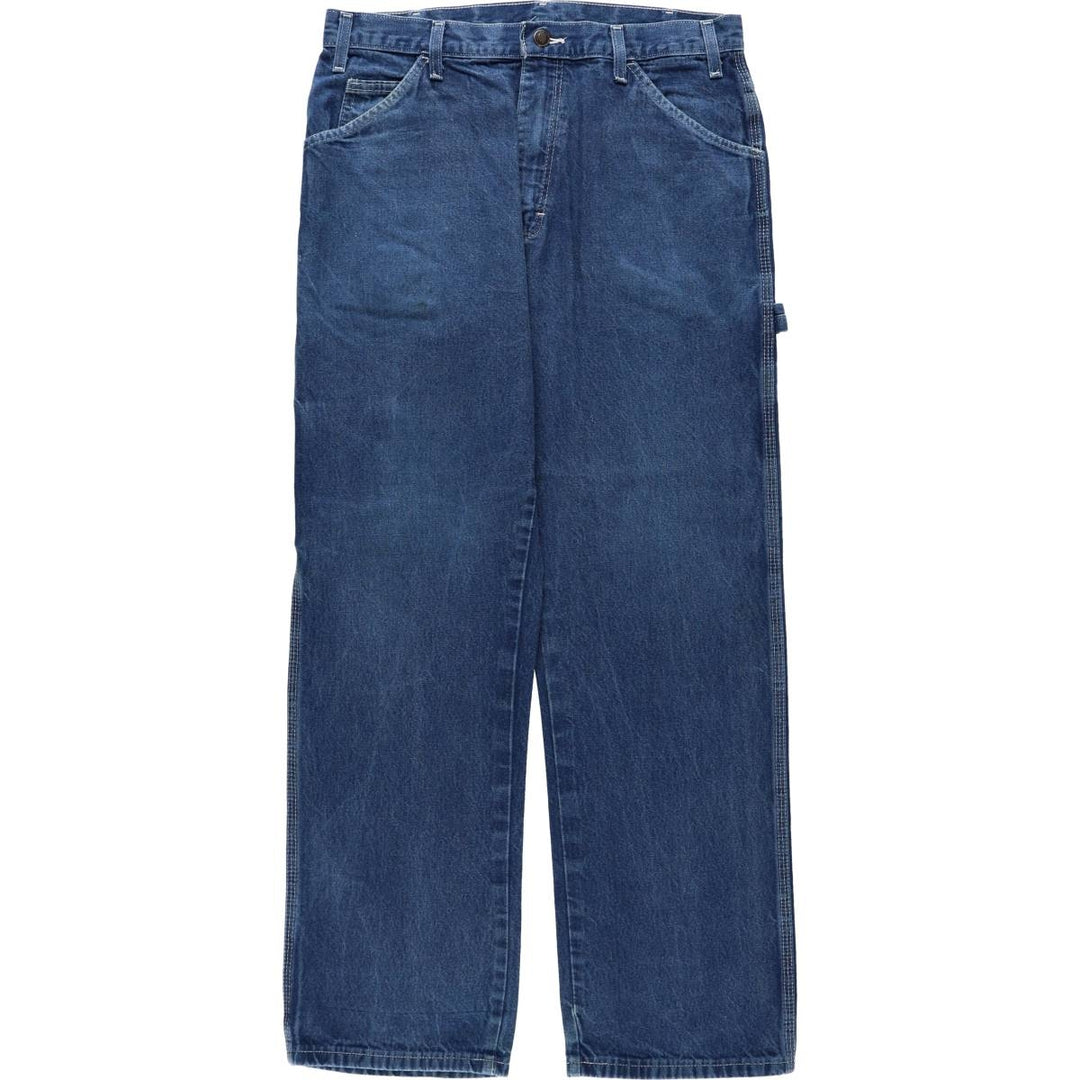 Dickies denim painter pants for men, equivalent to W34 cotton blue type Vintage Second Hand