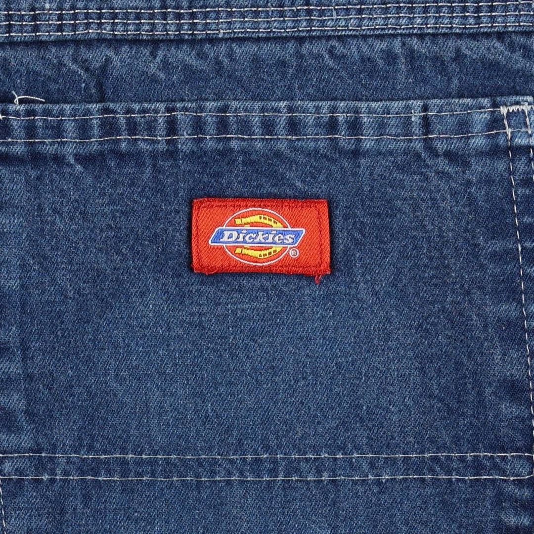 Dickies denim painter pants for men, equivalent to W34 cotton blue type Vintage Second Hand