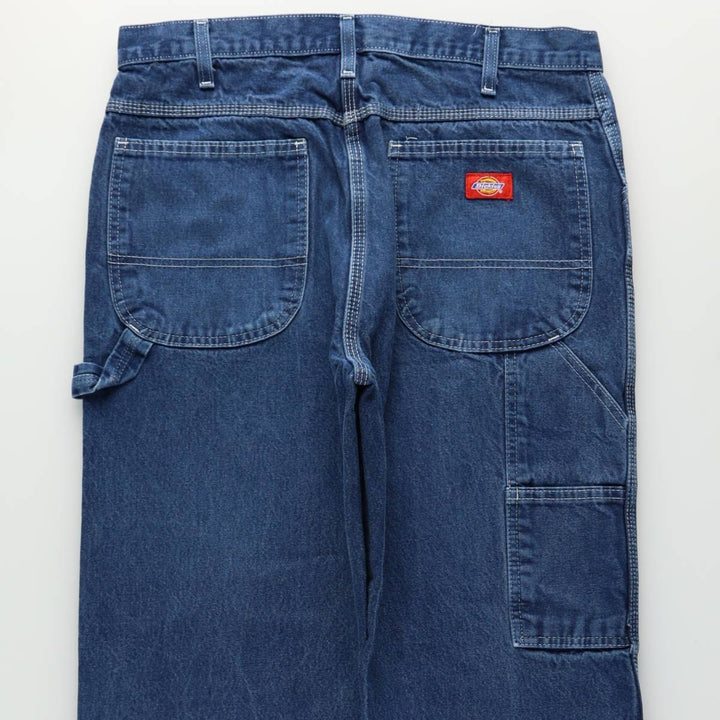 Dickies denim painter pants for men, equivalent to W34 cotton blue type Vintage Second Hand