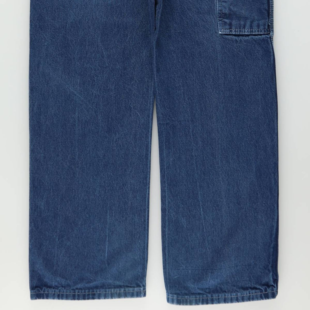 Dickies denim painter pants for men, equivalent to W34 cotton blue type Vintage Second Hand
