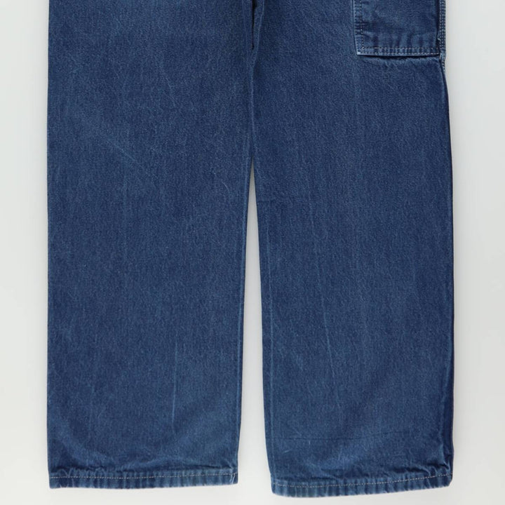 Dickies denim painter pants for men, equivalent to W34 cotton blue type Vintage Second Hand