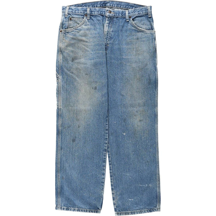Dickies denim painter pants for men, equivalent to w36 cotton blue type Vintage Second Hand