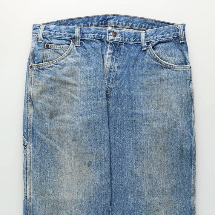 Dickies denim painter pants for men, equivalent to w36 cotton blue type Vintage Second Hand