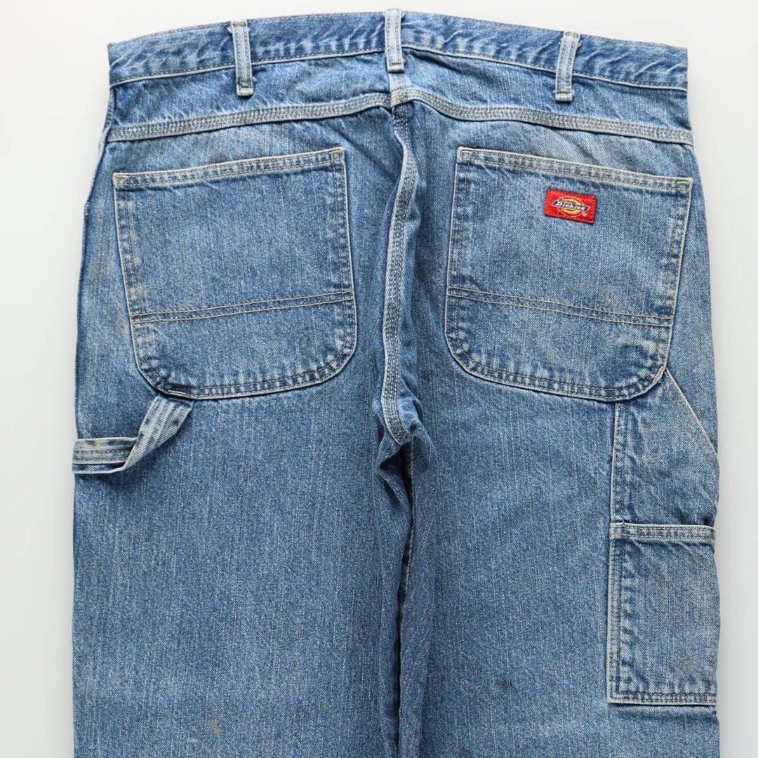 Dickies denim painter pants for men, equivalent to w36 cotton blue type Vintage Second Hand