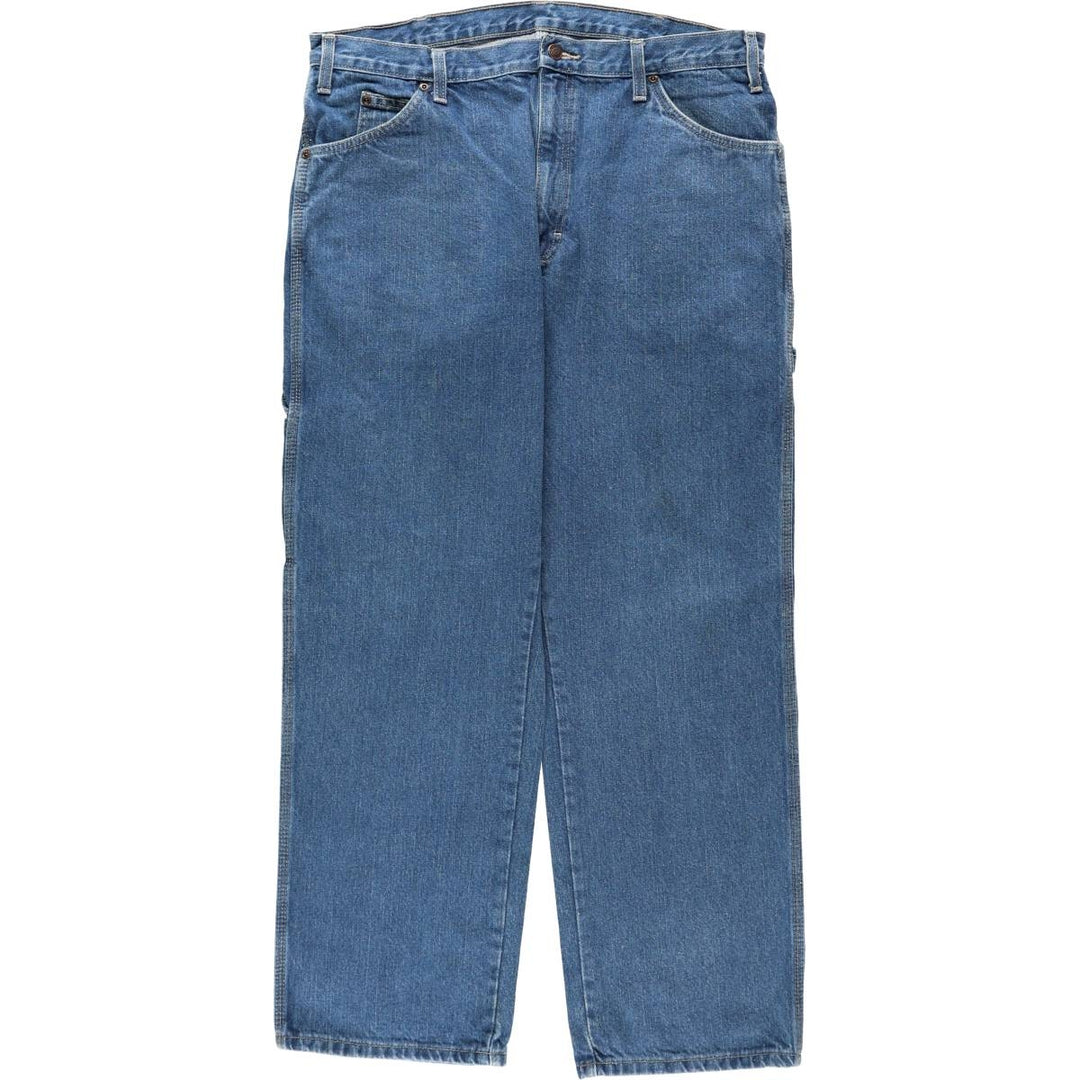 Dickies denim painter pants for men, equivalent to W38 cotton blue type Vintage Second Hand