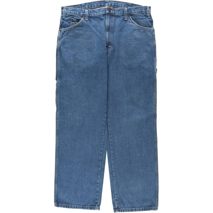 Dickies denim painter pants for men, equivalent to W38 cotton blue type Vintage Second Hand