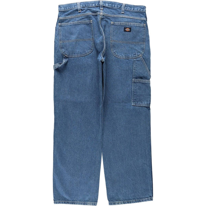 Dickies denim painter pants for men, equivalent to W38 cotton blue type Vintage Second Hand