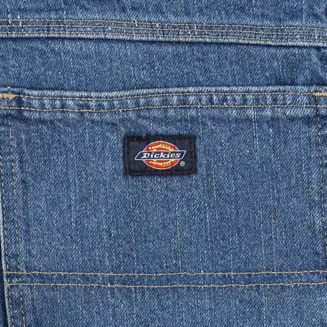Dickies denim painter pants for men, equivalent to W38 cotton blue type Vintage Second Hand
