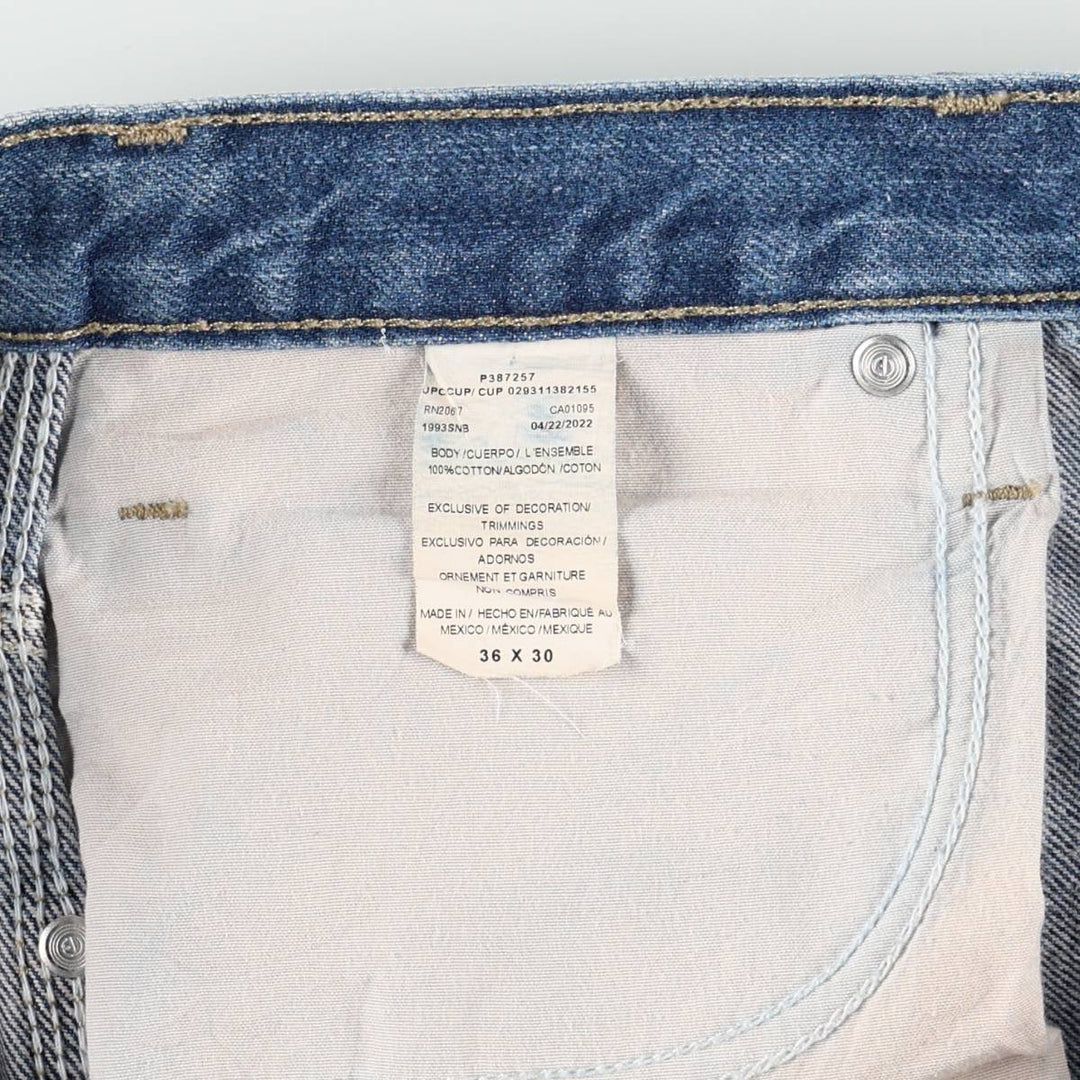 Dickies denim painter pants for men, equivalent to W38 cotton blue type Vintage Second Hand