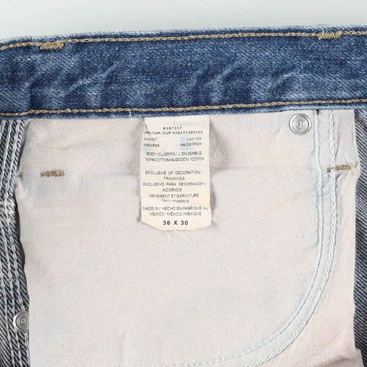 Dickies denim painter pants for men, equivalent to W38 cotton blue type Vintage Second Hand