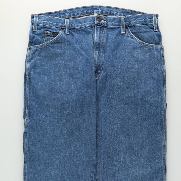 Dickies denim painter pants for men, equivalent to W38 cotton blue type Vintage Second Hand
