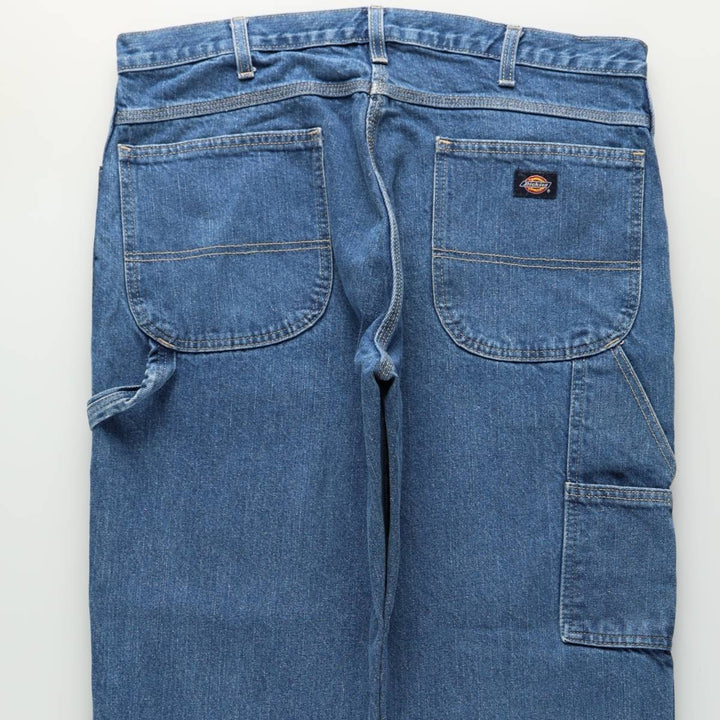 Dickies denim painter pants for men, equivalent to W38 cotton blue type Vintage Second Hand