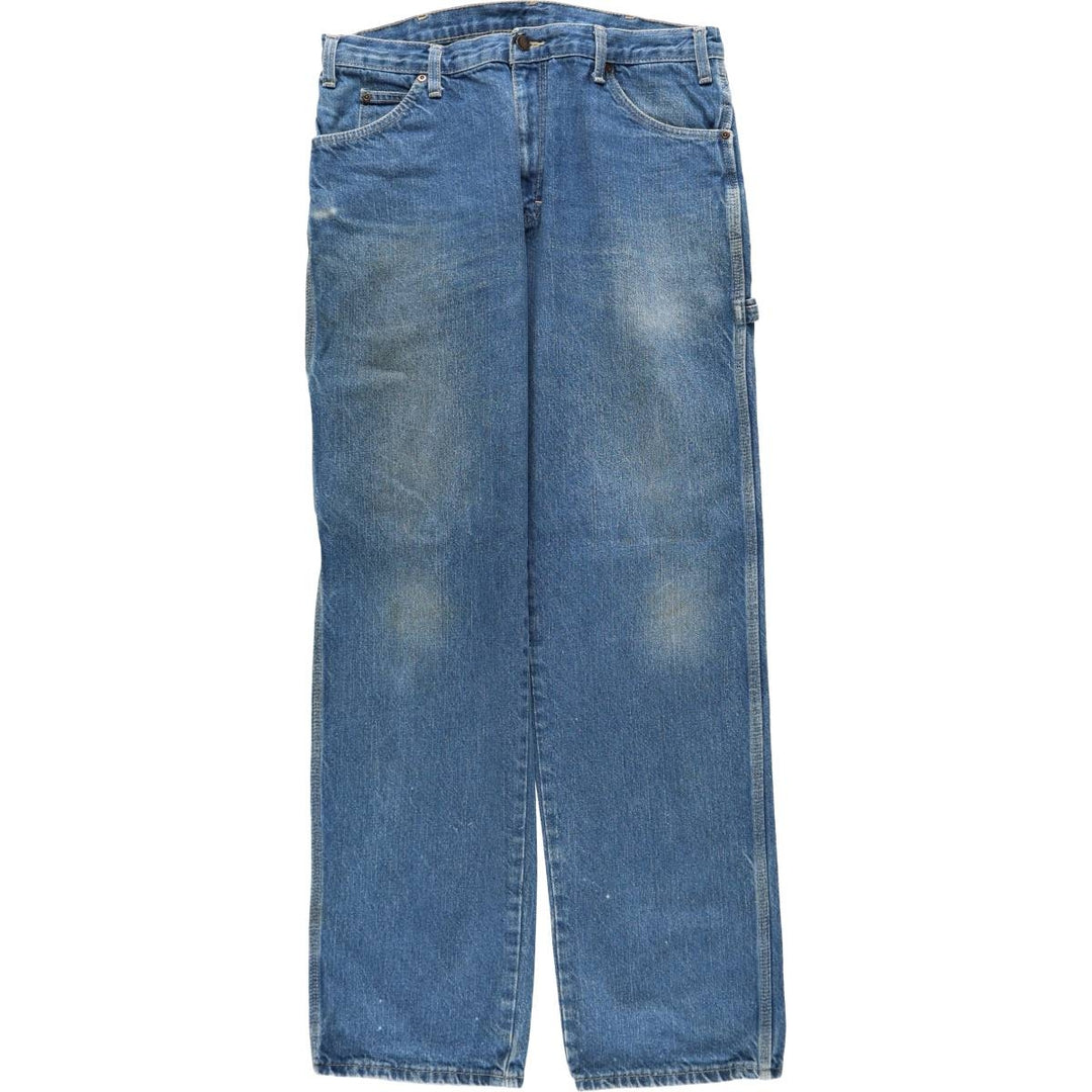 Dickies denim painter pants for men, equivalent to W35 cotton blue type Vintage Second Hand
