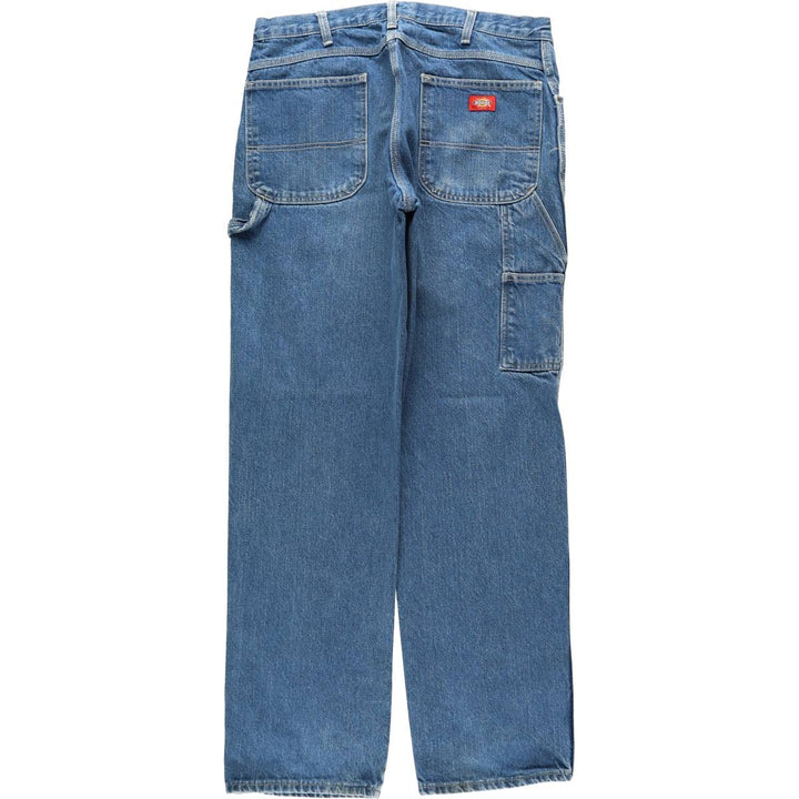 Dickies denim painter pants for men, equivalent to W35 cotton blue type Vintage Second Hand