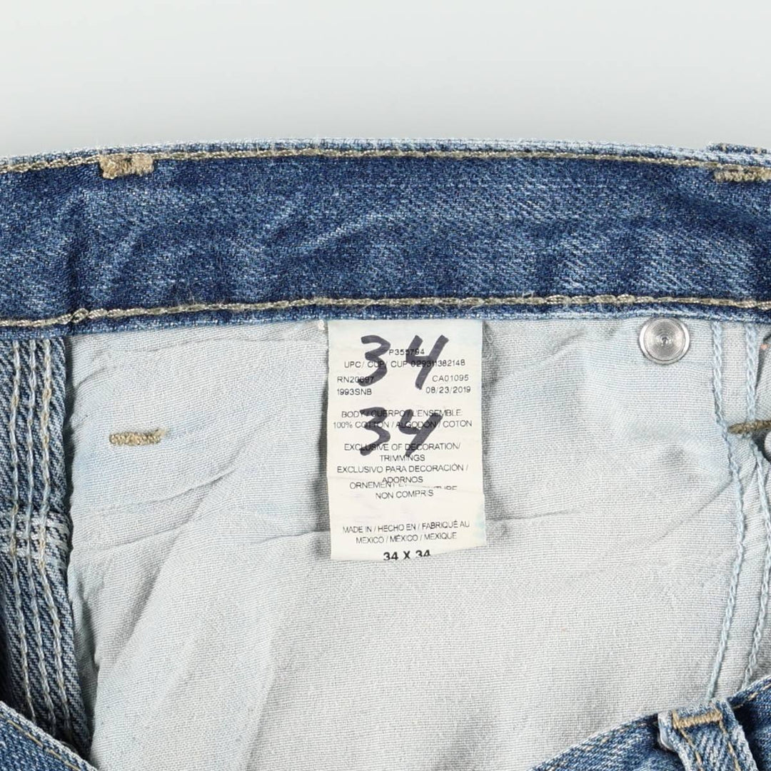 Dickies denim painter pants for men, equivalent to W35 cotton blue type Vintage Second Hand