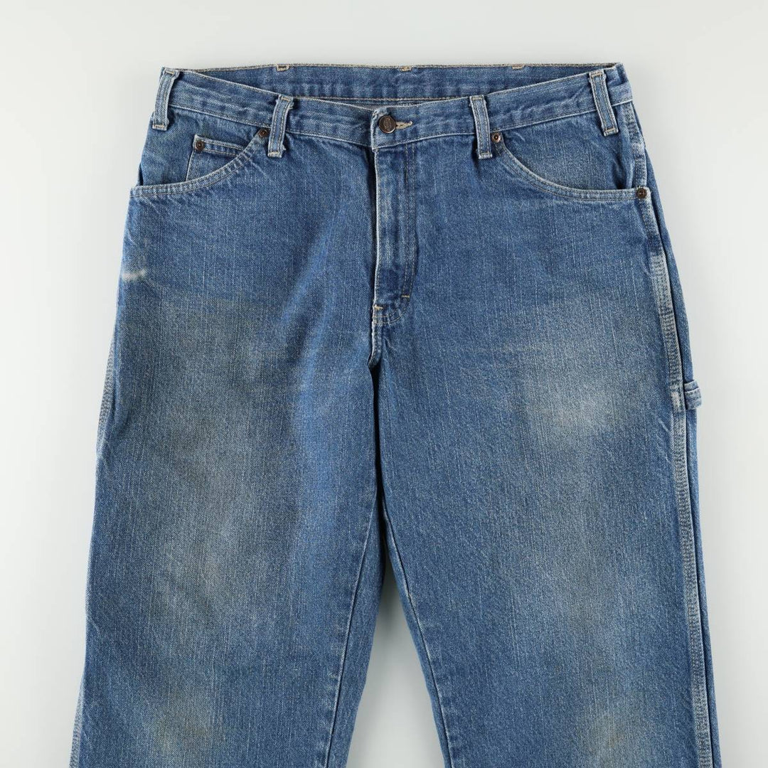 Dickies denim painter pants for men, equivalent to W35 cotton blue type Vintage Second Hand