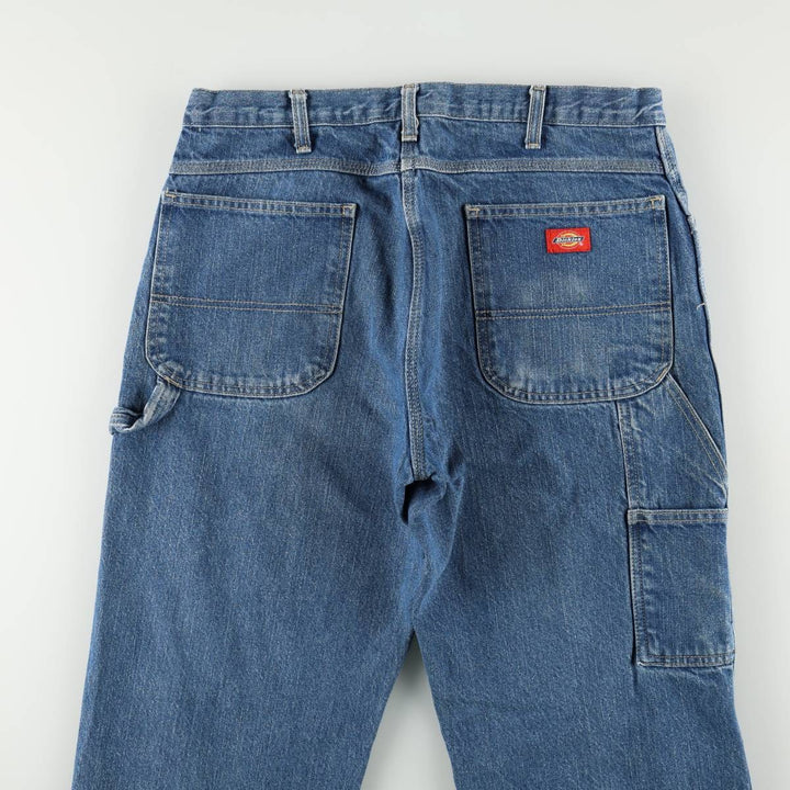 Dickies denim painter pants for men, equivalent to W35 cotton blue type Vintage Second Hand