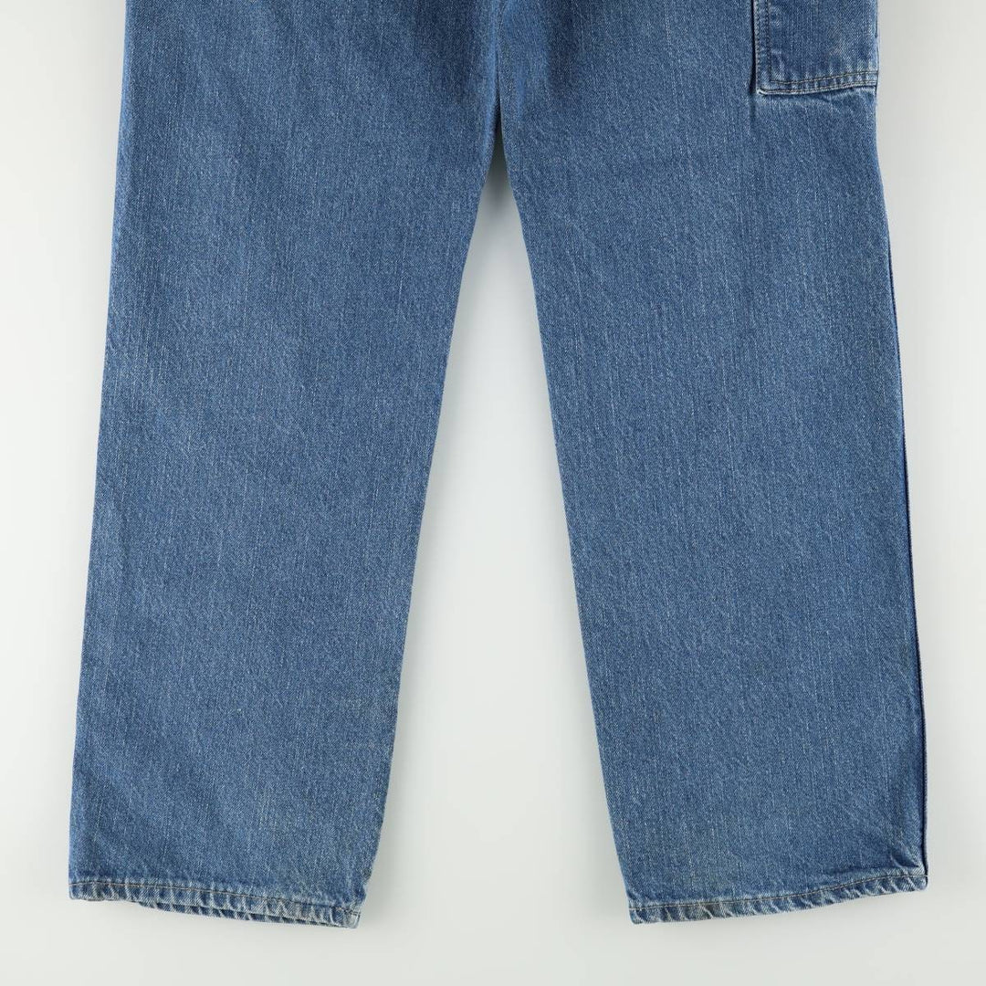 Dickies denim painter pants for men, equivalent to W35 cotton blue type Vintage Second Hand