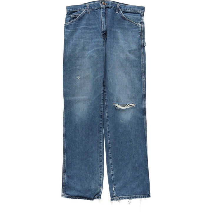 Dickies denim painter pants for men, equivalent to W37 cotton blue type Vintage Second Hand