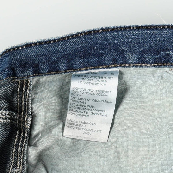 Dickies denim painter pants for men, equivalent to W37 cotton blue type Vintage Second Hand