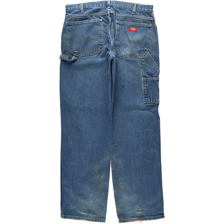 Dickies denim painter pants for men, equivalent to W35 cotton blue type Vintage Second Hand
